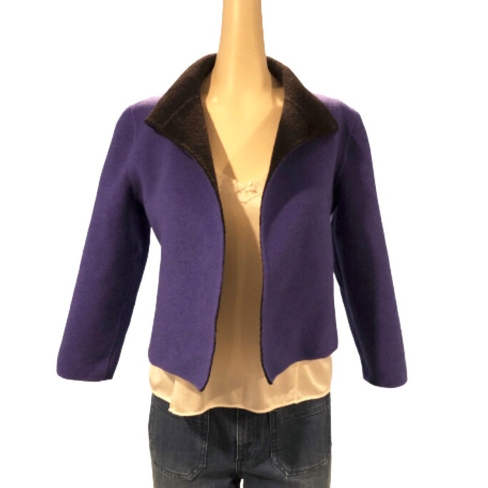 Vintage Reversible Black and Indigo Shrug